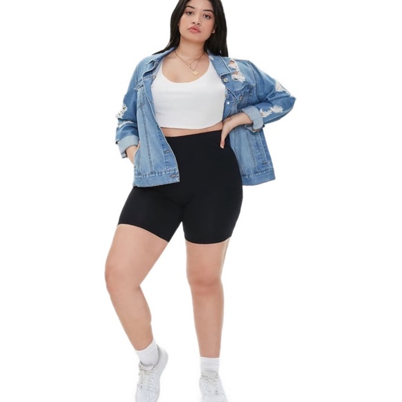 biker shorts forever 21 plus size